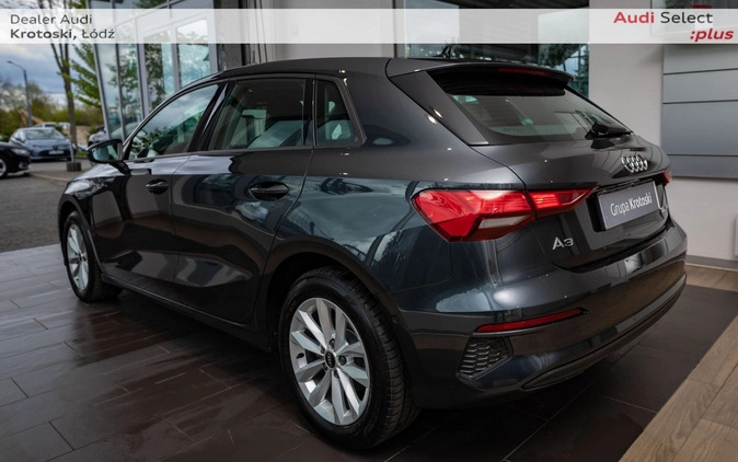 Audi A3 cena 129900 przebieg: 1510, rok produkcji 2022 z Łódź małe 781